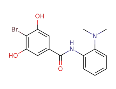 4-bromo-N-[2-(dimethylamino)phenyl]-3,5-dihydroxybenzamide