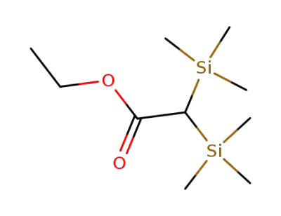 2,2-Bis(trimethylsilyl)ethansaeure-ethylester
