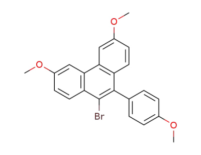 9-bromo-3,6-dimethoxy-10-(p-methoxyphenyl)phenanthrene