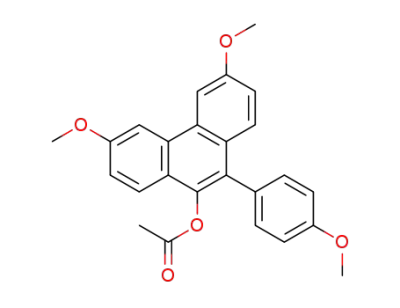 9-acetoxy-3,6-dimethoxy-10-(p-methoxyphenyl)phenanthrene