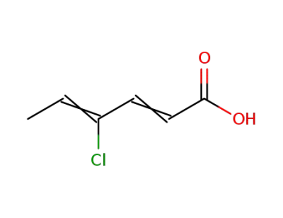 4-chloro-2,4-hexadienoic acid